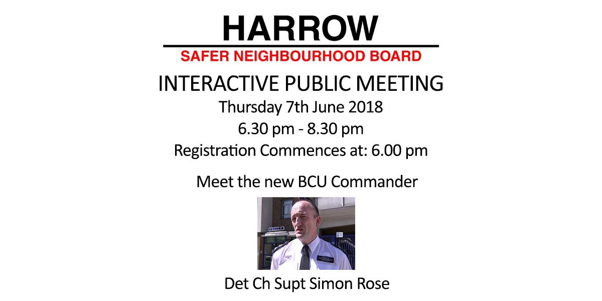 Public Meeting – 7th June 2018